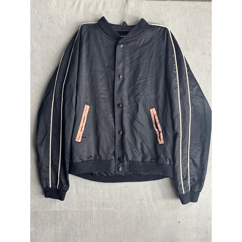 Saint Laurent Paris 2019 YSL Explosion Teddy Bomber Jacket Black 48 IT 571597